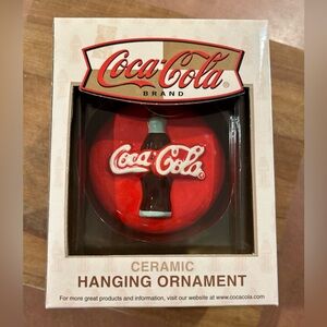 Coca Cola ceramic ornament by Enesco new in box